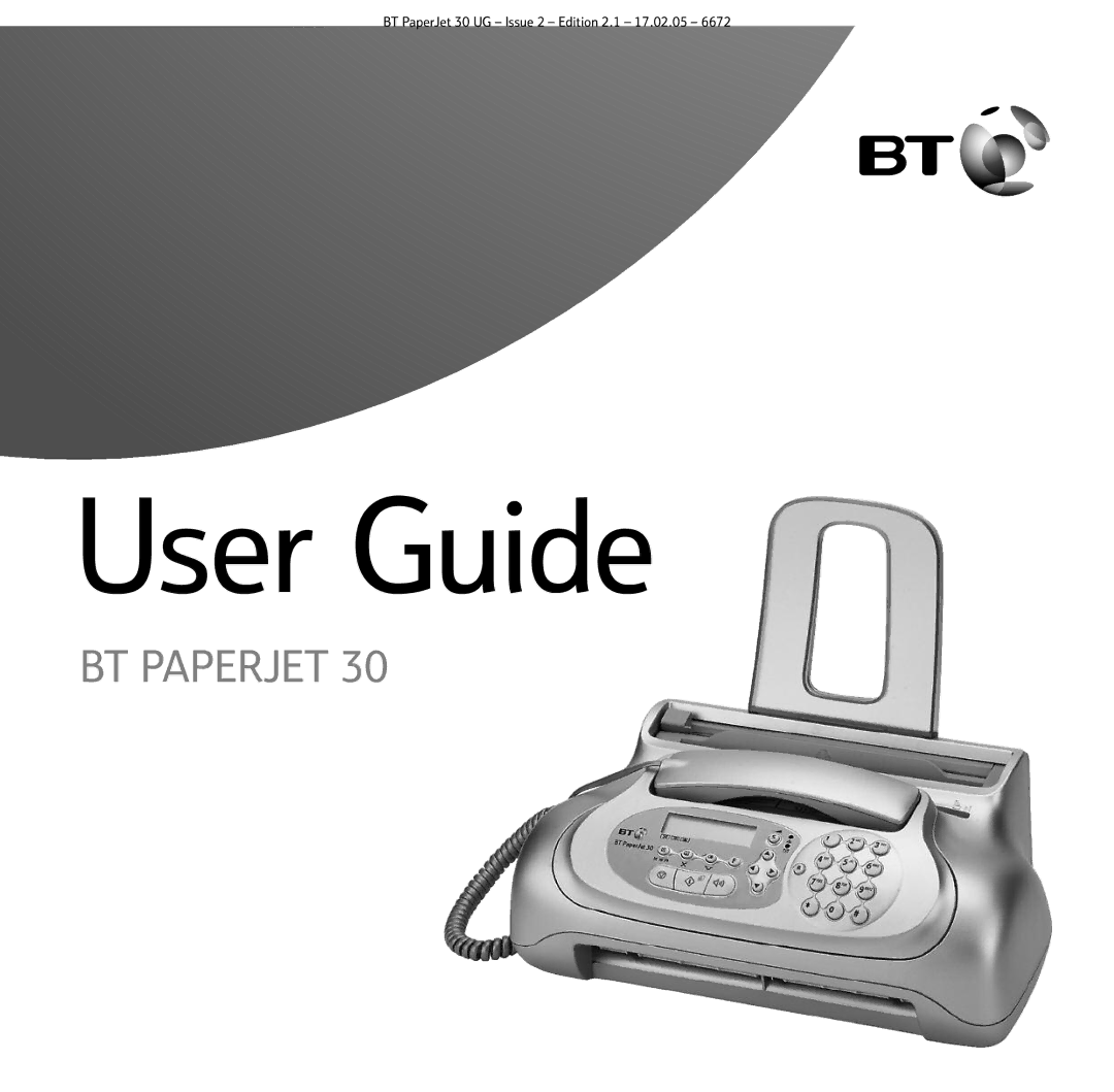 BT 30 manual User Guide 