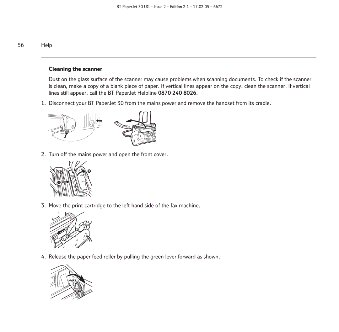 BT 30 manual Help Cleaning the scanner 