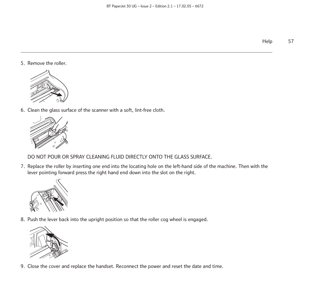 BT manual BT PaperJet 30 UG Issue 2 Edition 2.1 17.02.05 