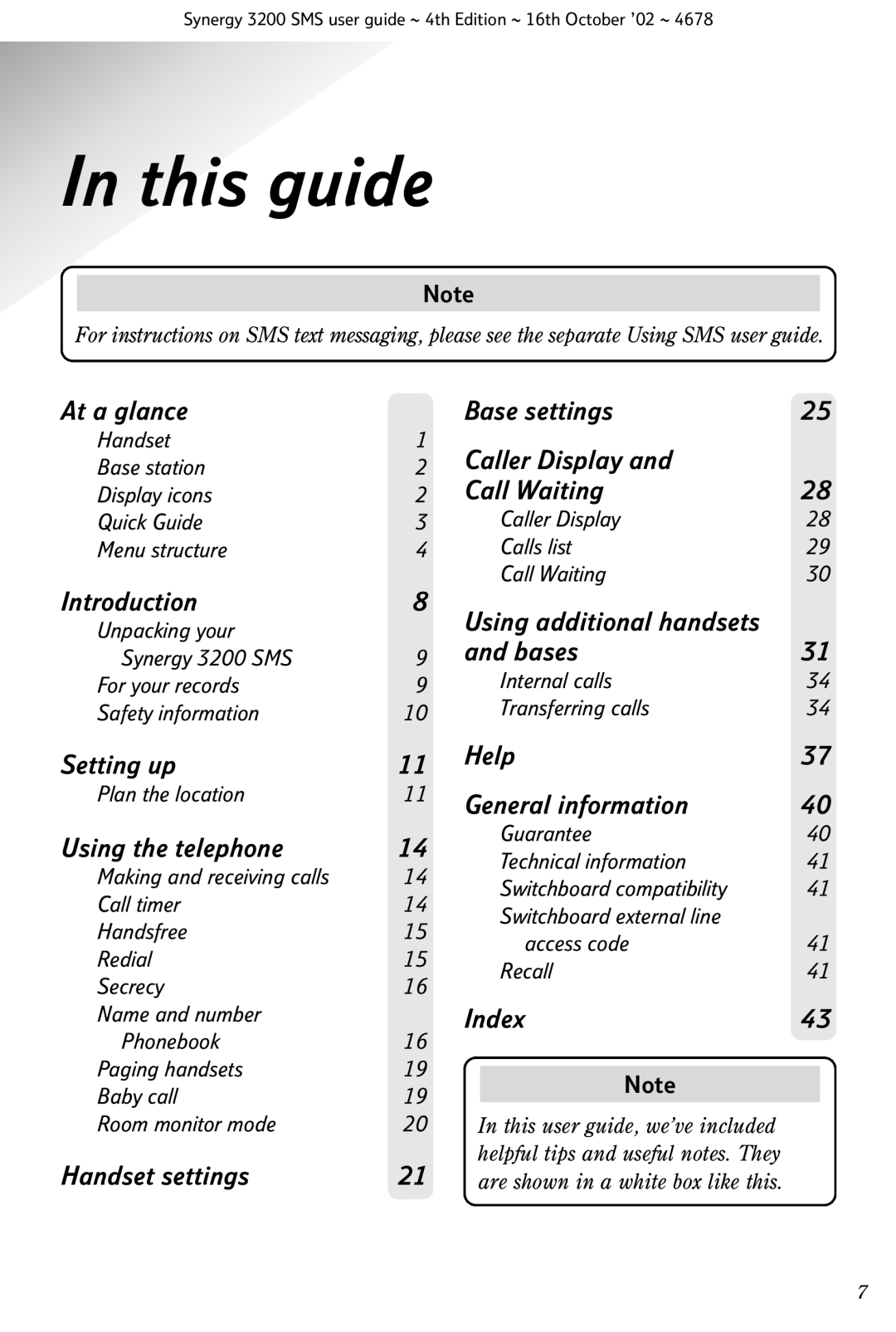 BT 3200 SMS manual This guide, Using the telephone 