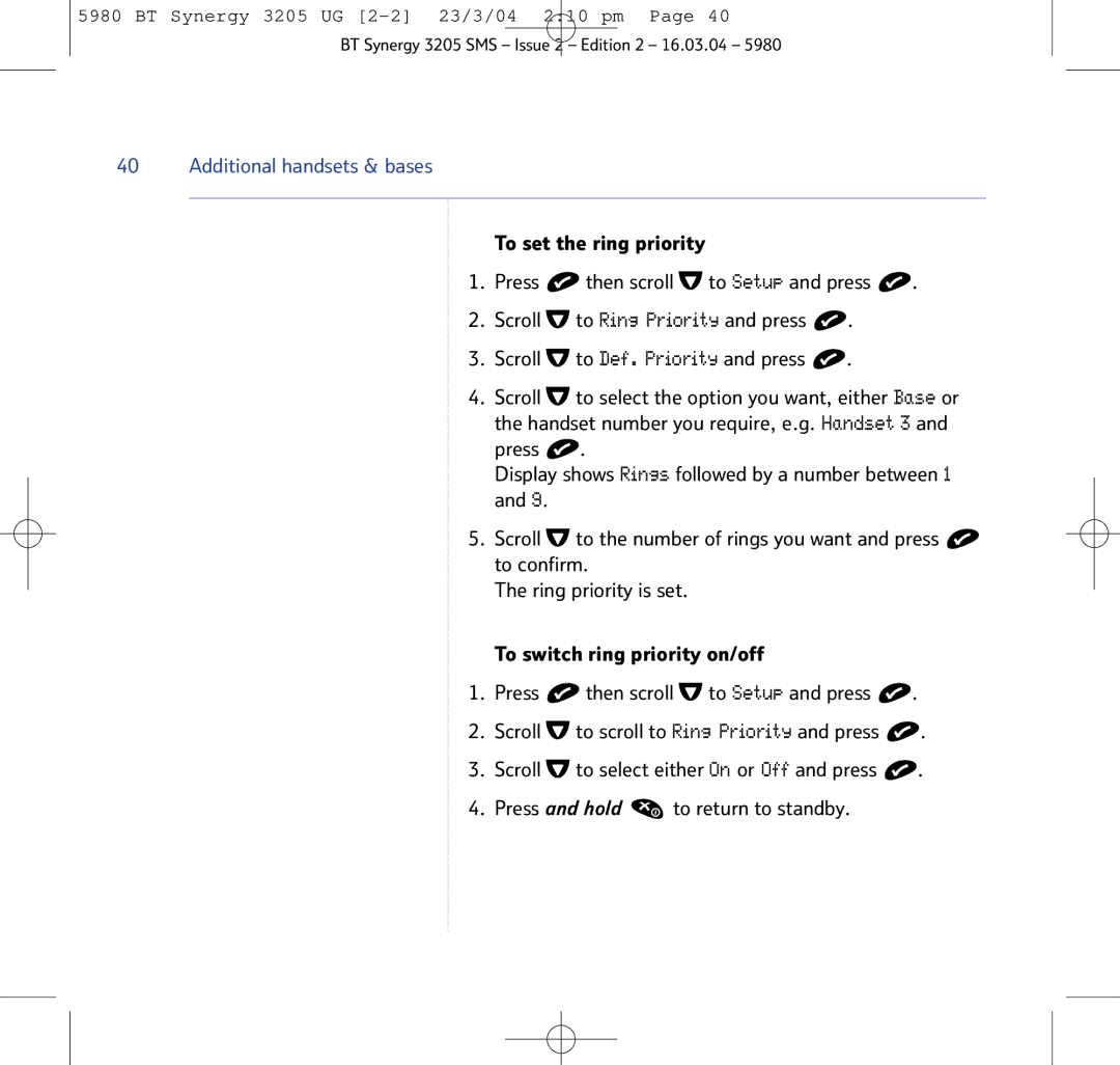 BT 3205 manual Additional handsets & bases 