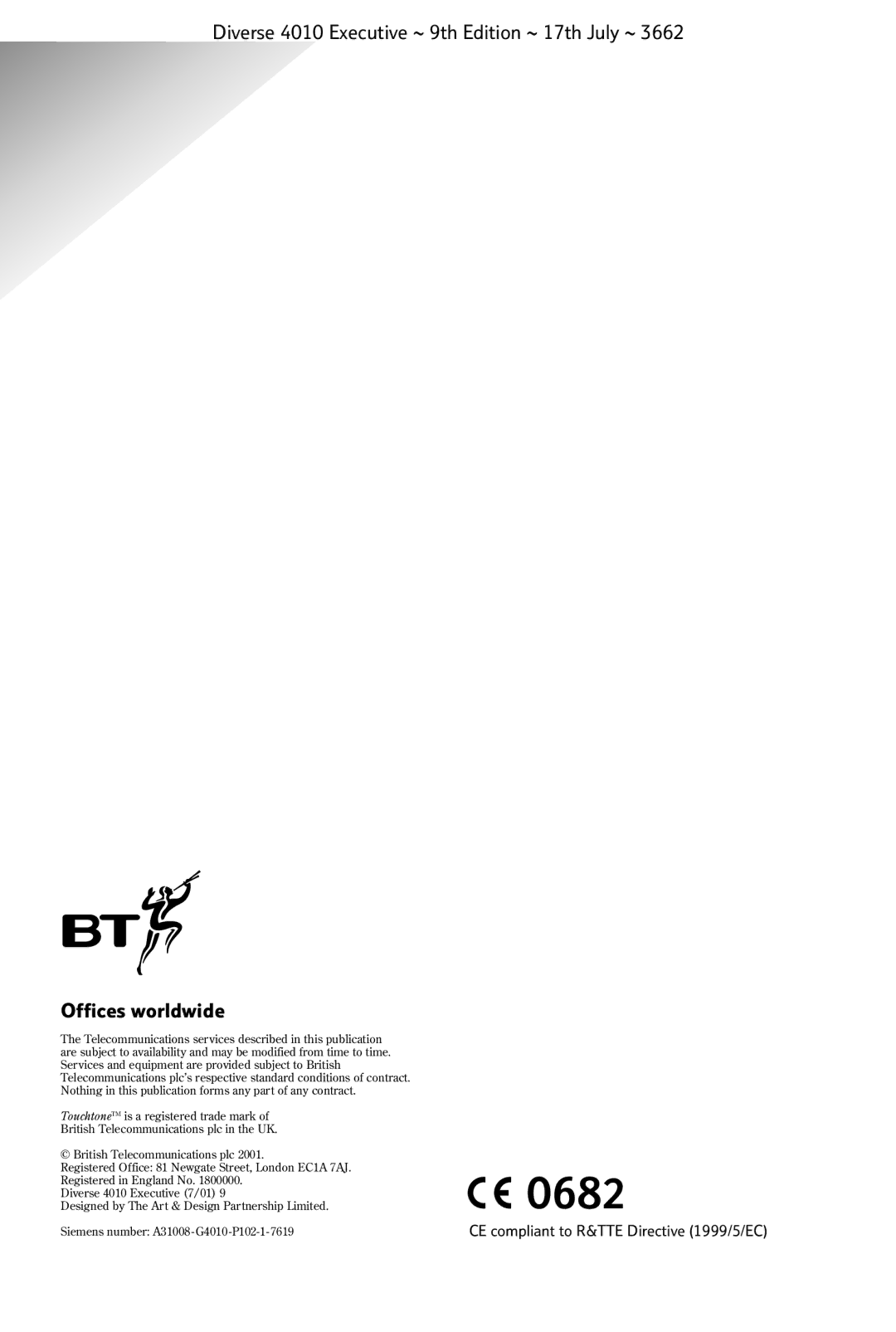 BT 4010 Executive manual 0682 