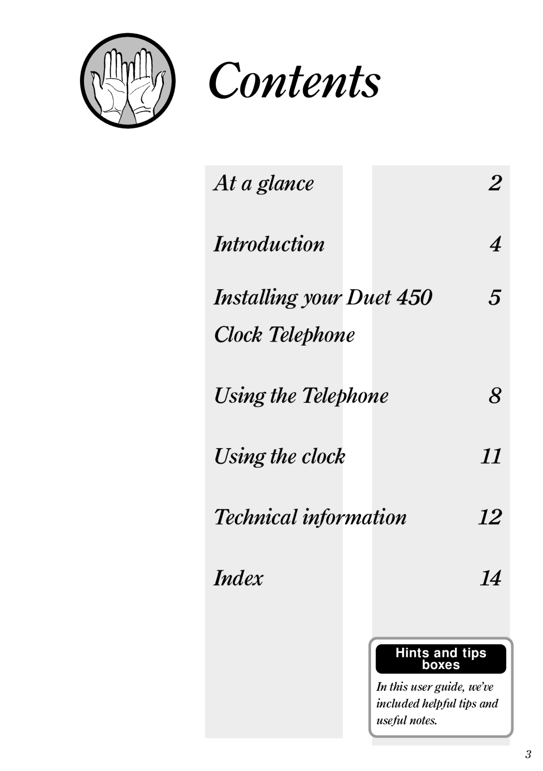 BT 450 manual Contents 