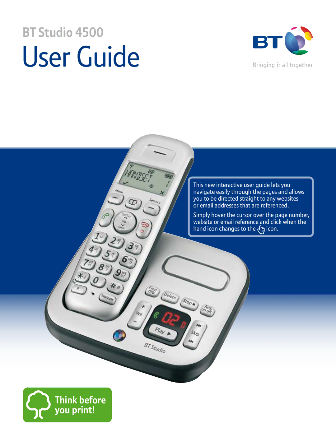 BT 4500 manual User Guide 