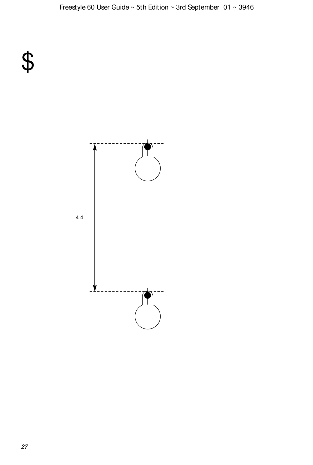 BT 60 manual Wall mounting template 