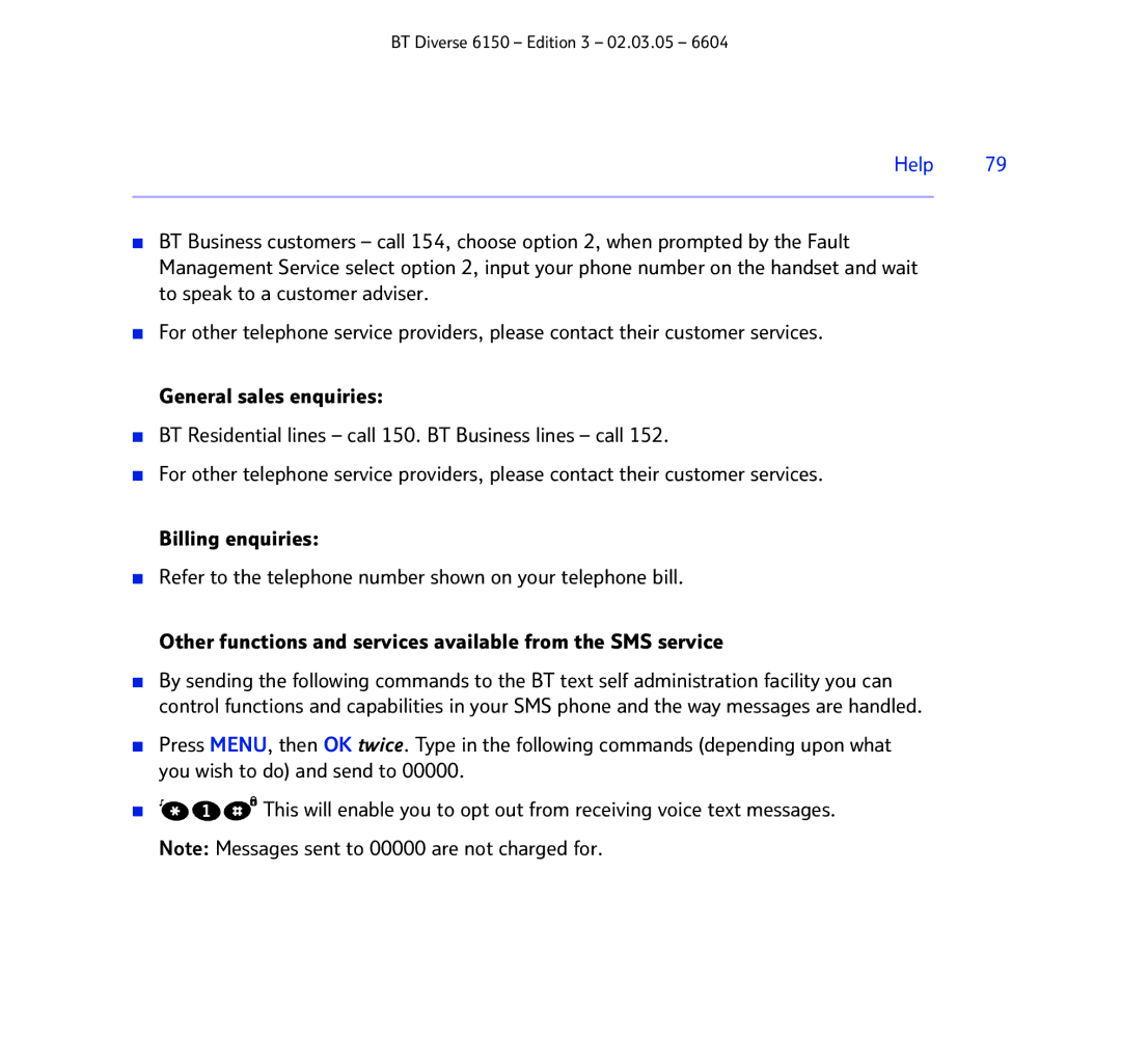 BT 6150 manual Help 