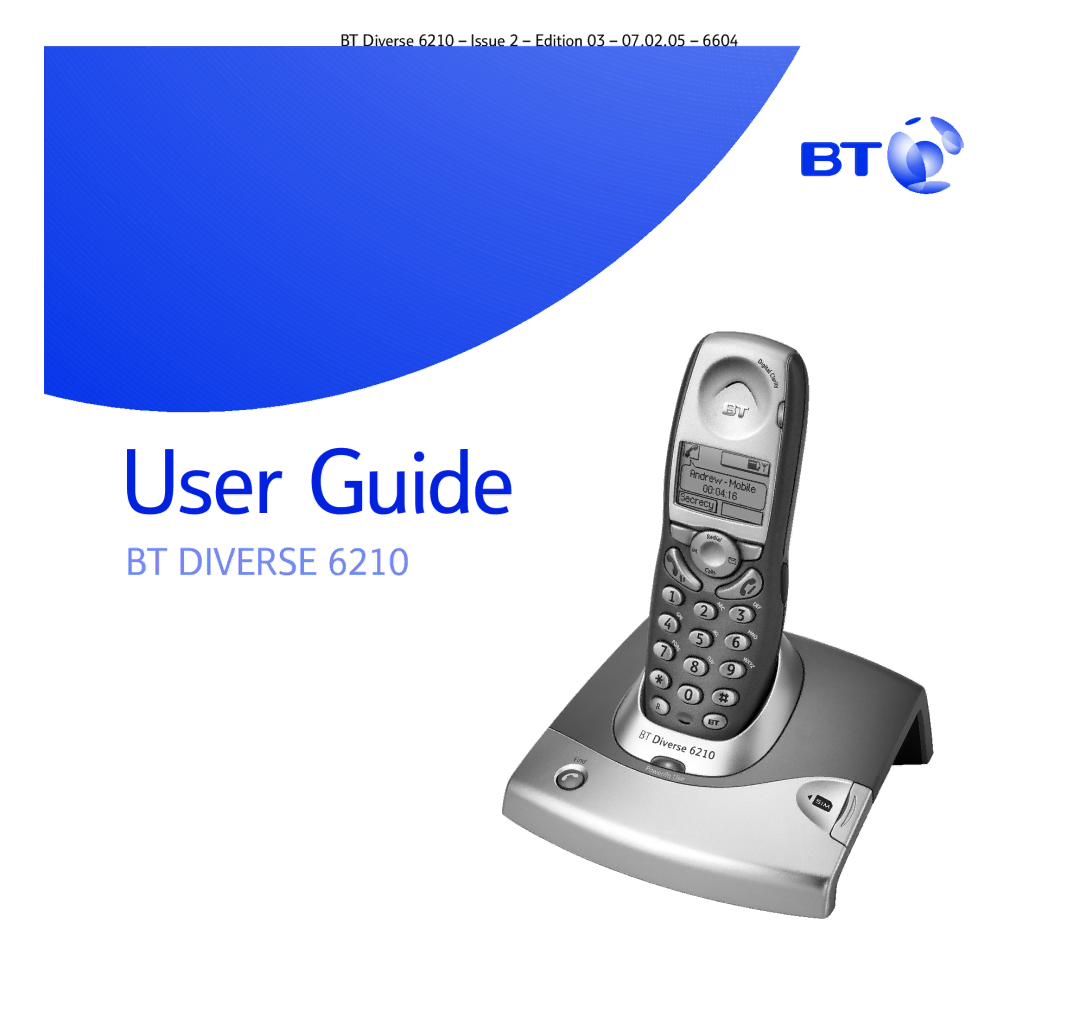 BT 6210 manual User Guide 