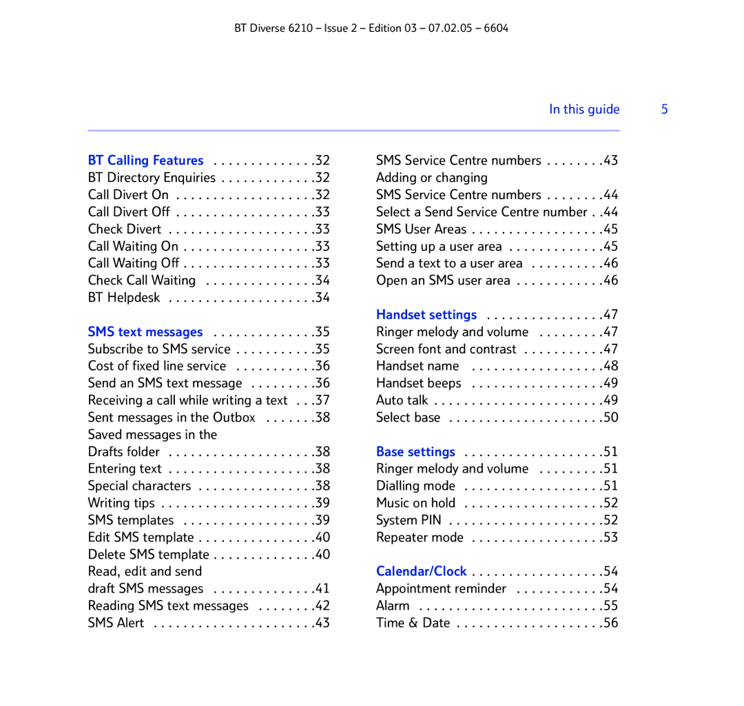 BT 6210 manual This guide 