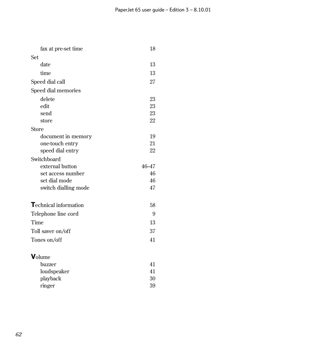 BT Colour Printer manual PaperJet 65 user guide Edition 3 