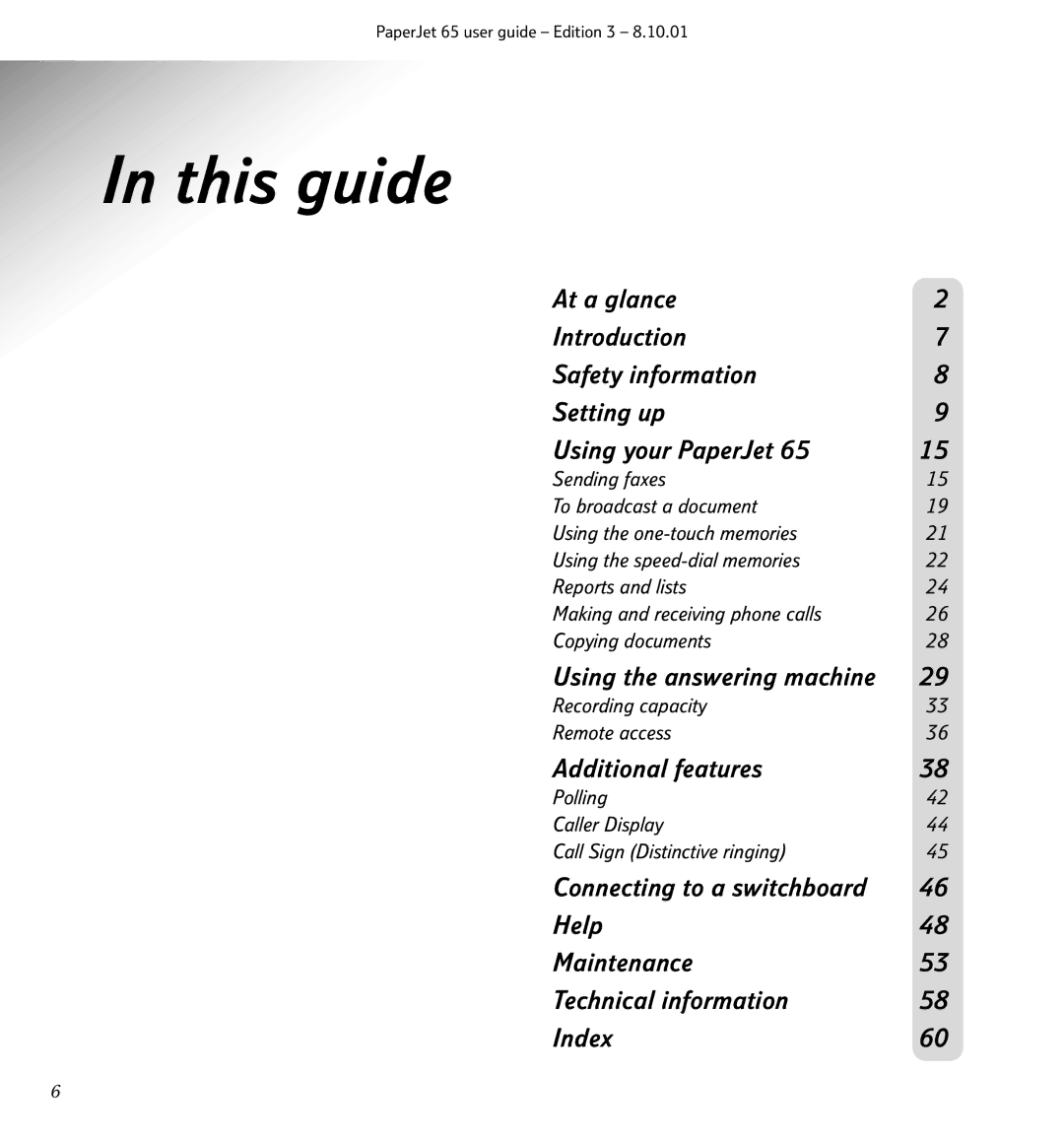 BT 65, Colour Printer manual This guide 