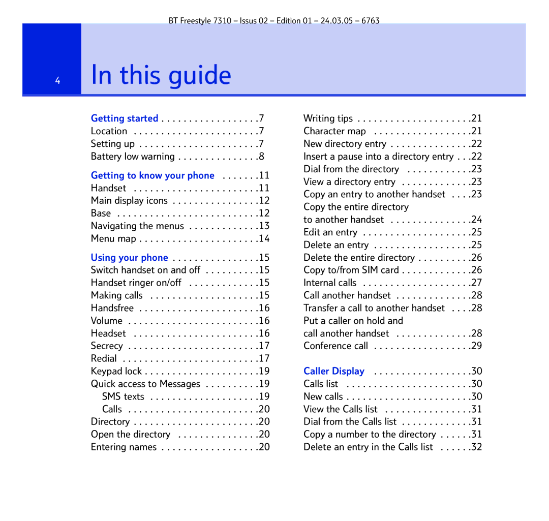 BT 7310 manual This guide 