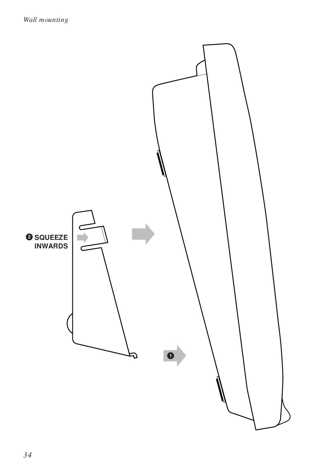 BT 90 manual Wall mounting 