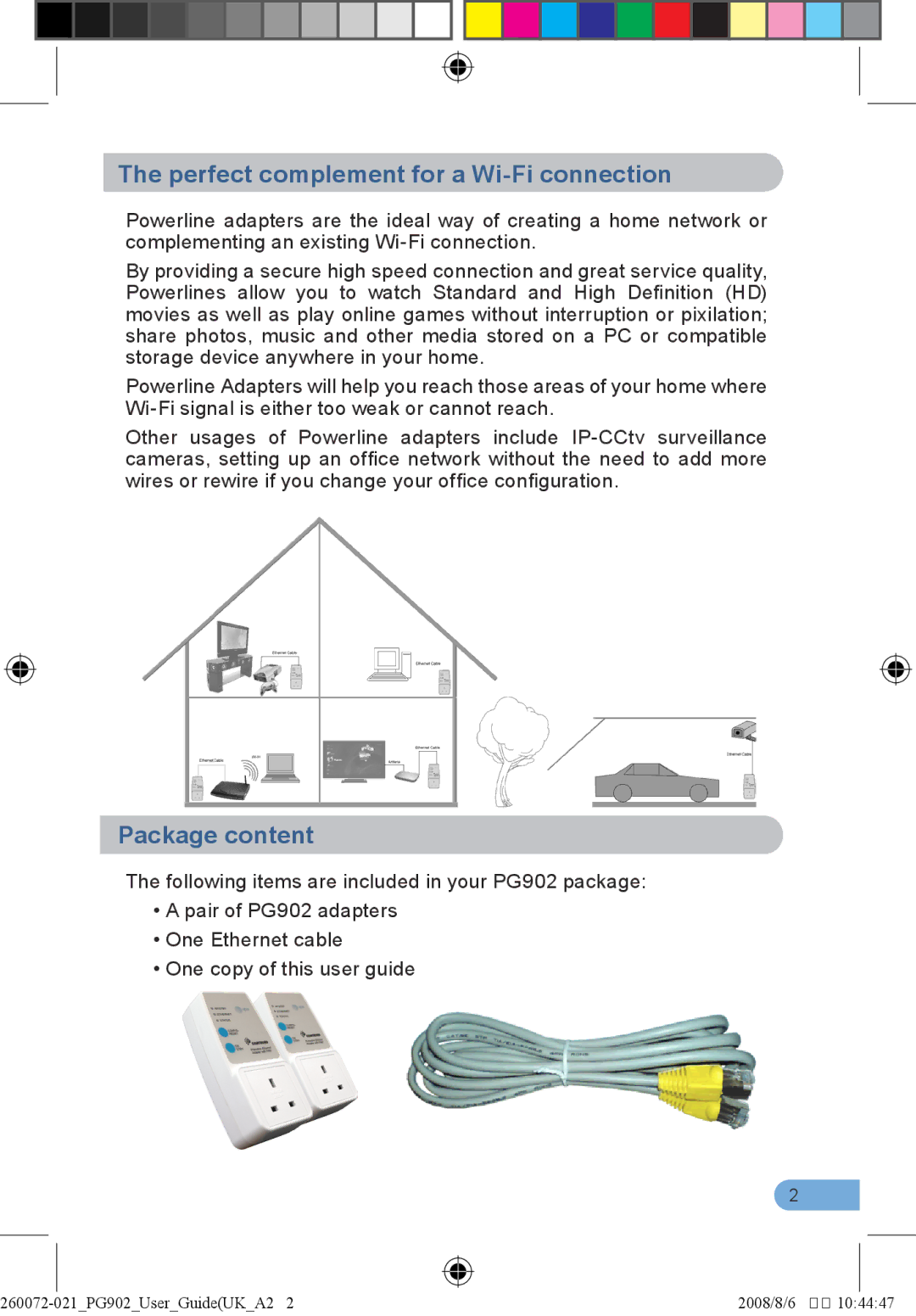 BT 902 manual Perfect complement for a Wi-Fi connection, Package content 