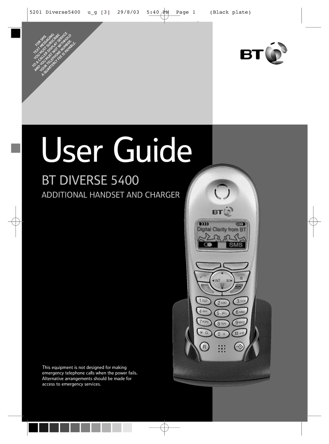 BT BT DIVERSE 5400 manual User Guide 