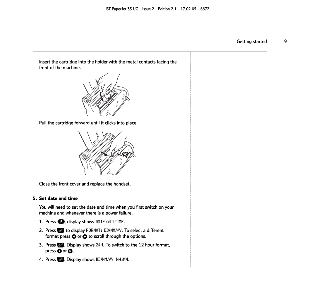 BT BT PaperJet 35 manual 