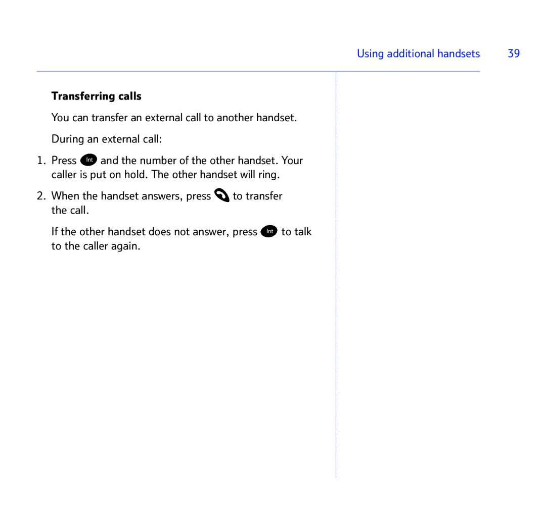 BT BT STUDIO 1100 manual Using additional handsets 