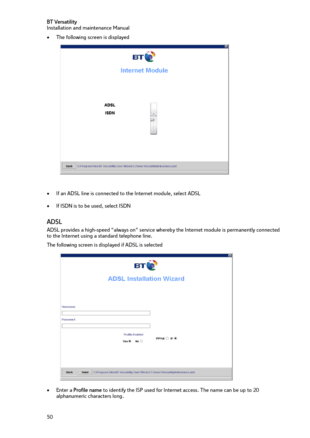 BT BT Versatility manual Adsl 