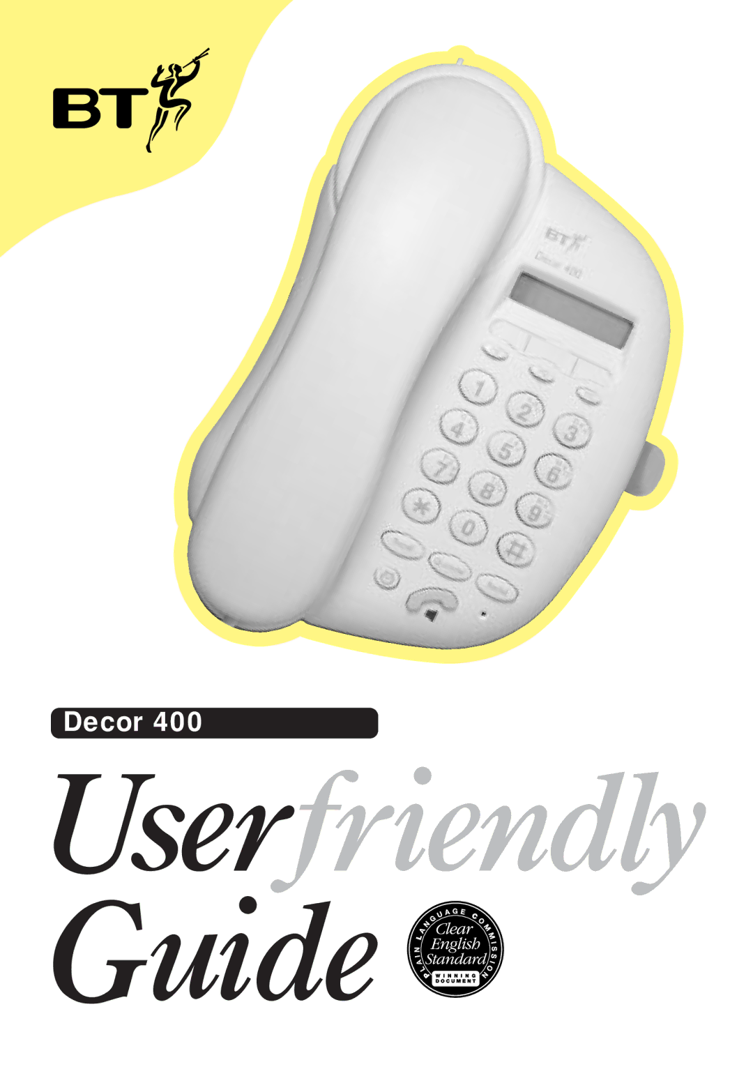 BT Decor 400 manual Userfriendly Guide 