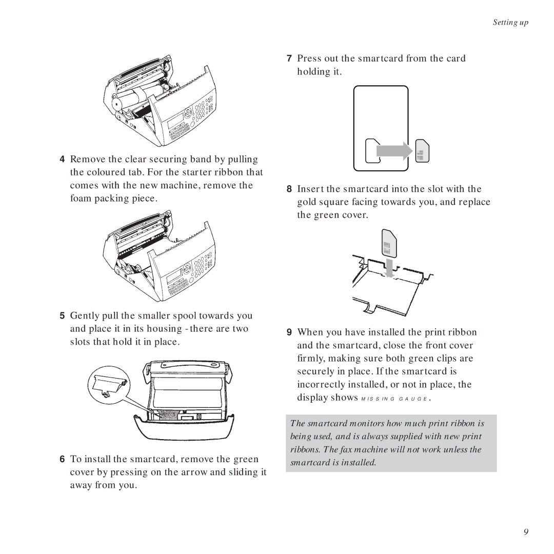 BT DECTfax Plus Fax Machine and digital telephone system manual Setting up 