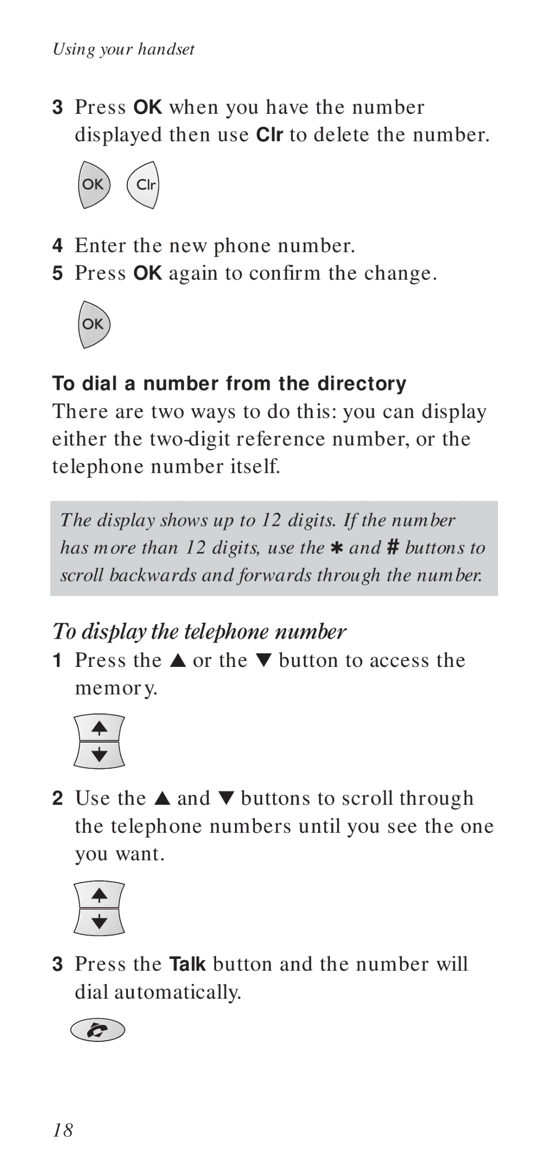 BT DECTfax manual To display the telephone number 