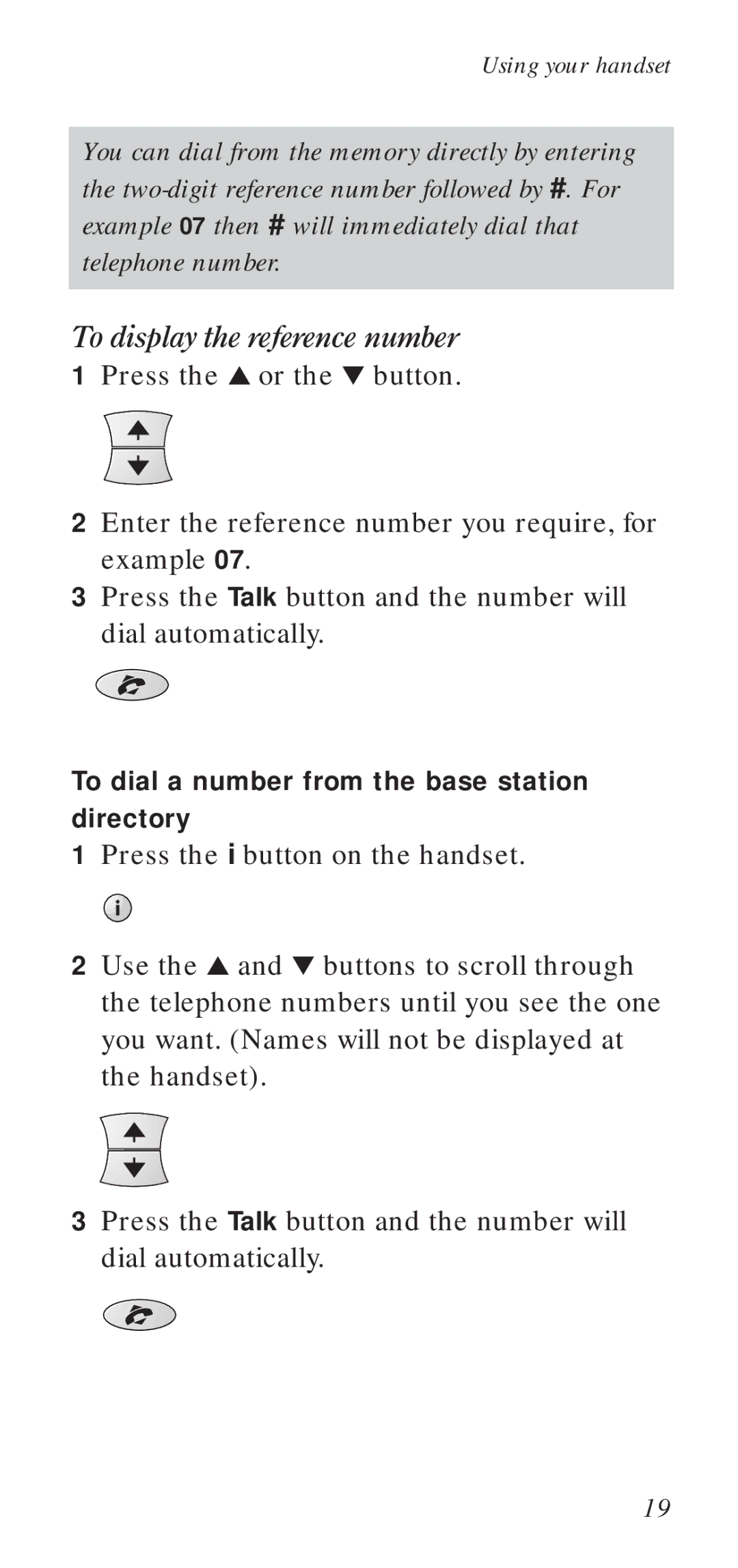 BT DECTfax manual To display the reference number 