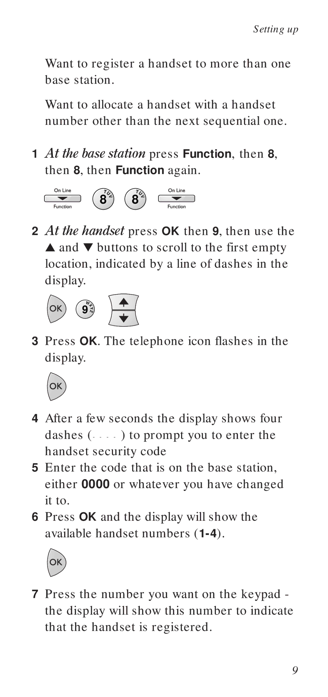 BT DECTfax manual Setting up 