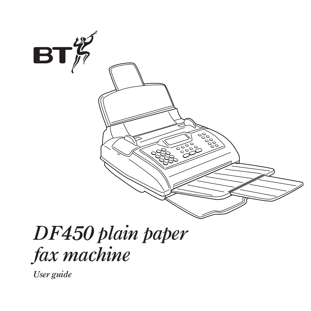 BT manual DF450 plain paper fax machine, User guide 