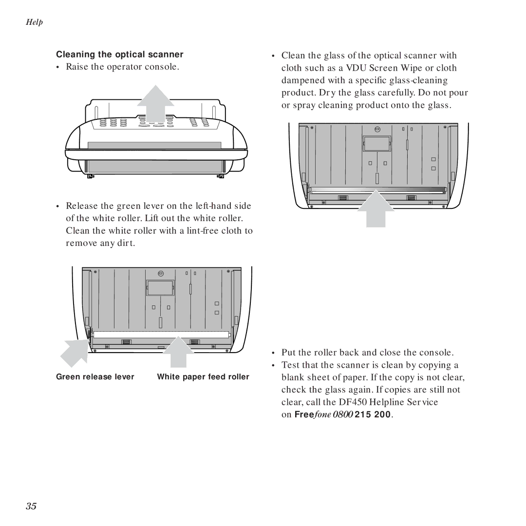 BT DF450 manual Blank sheet of paper. If the copy is not clear 