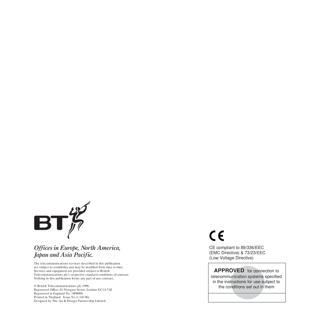 BT DF450 manual Offices in Europe, North America, Japan and Asia Pacific 