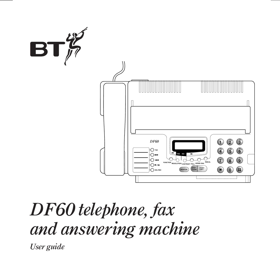 BT DF60 manual User guide 