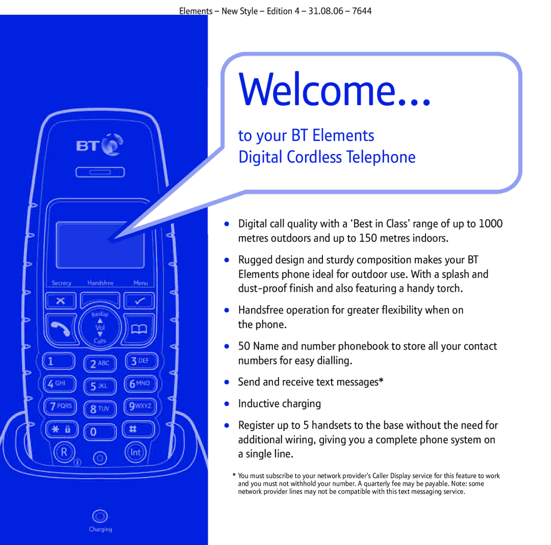 BT Digital Cordless Telephone manual Welcome… 