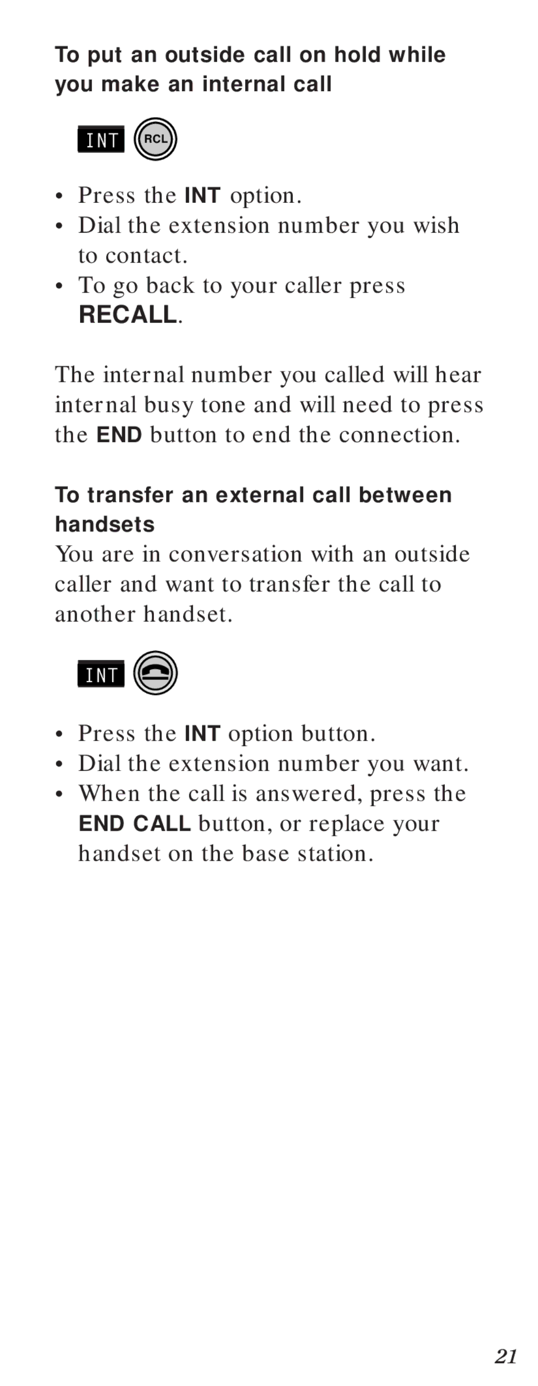 BT Diverse 2000 user manual Recall 