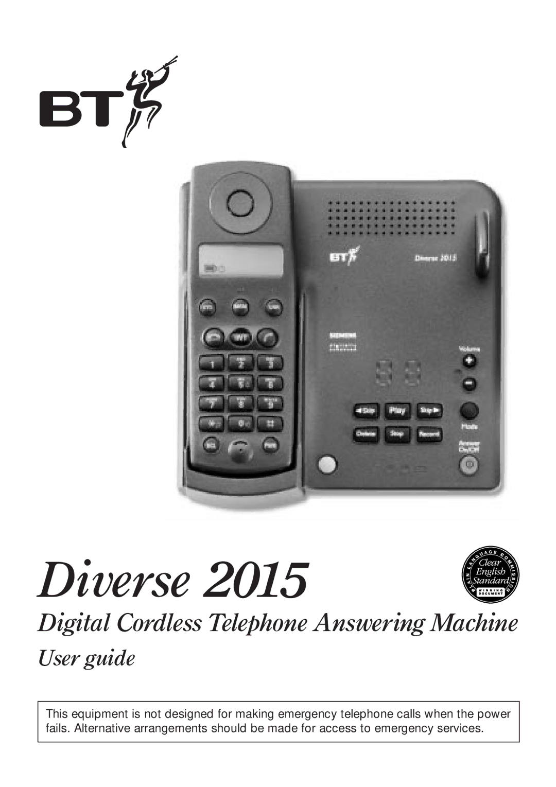 BT Diverse 2015 manual User guide 