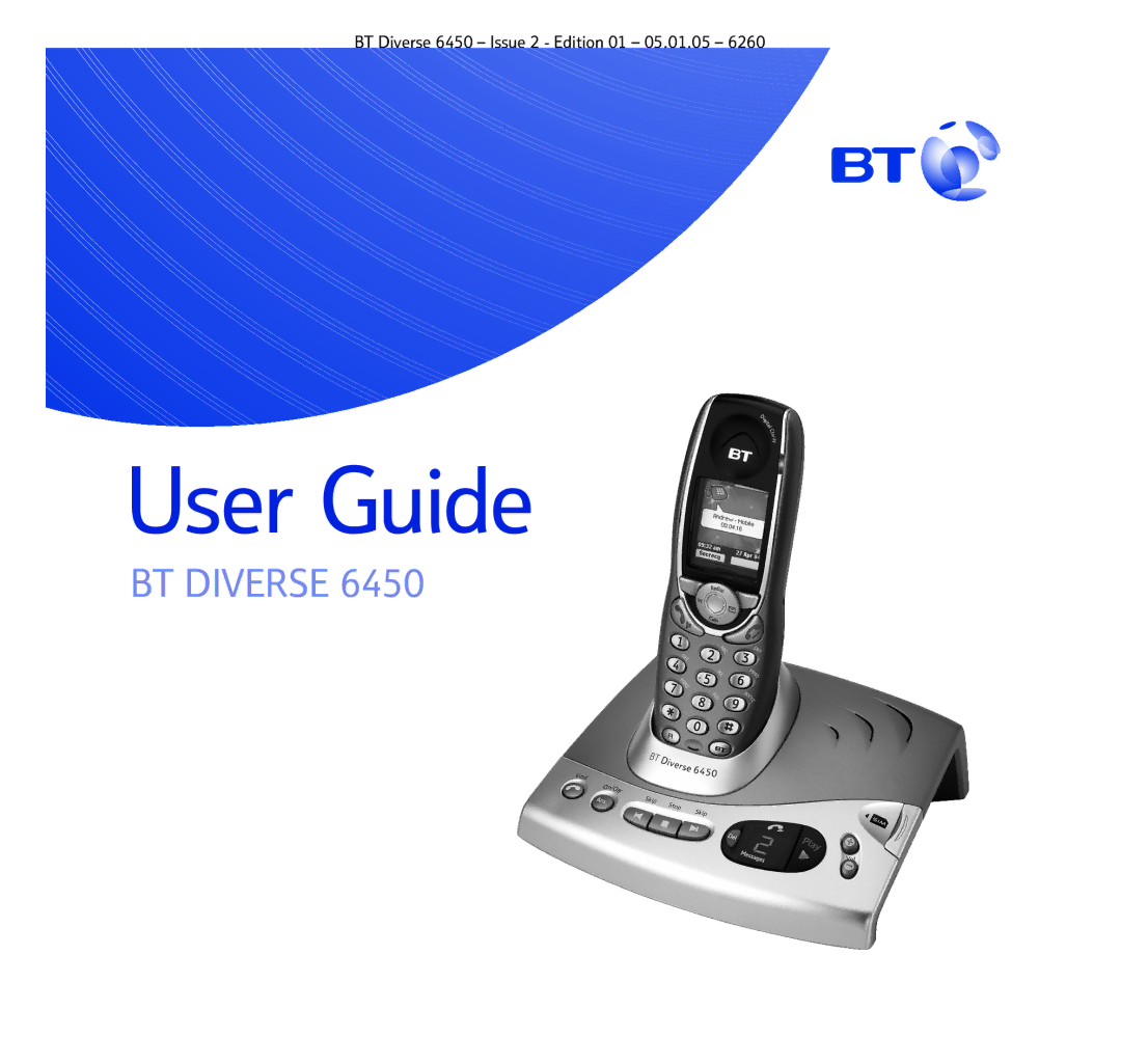 BT Diverse 6450 manual User Guide 