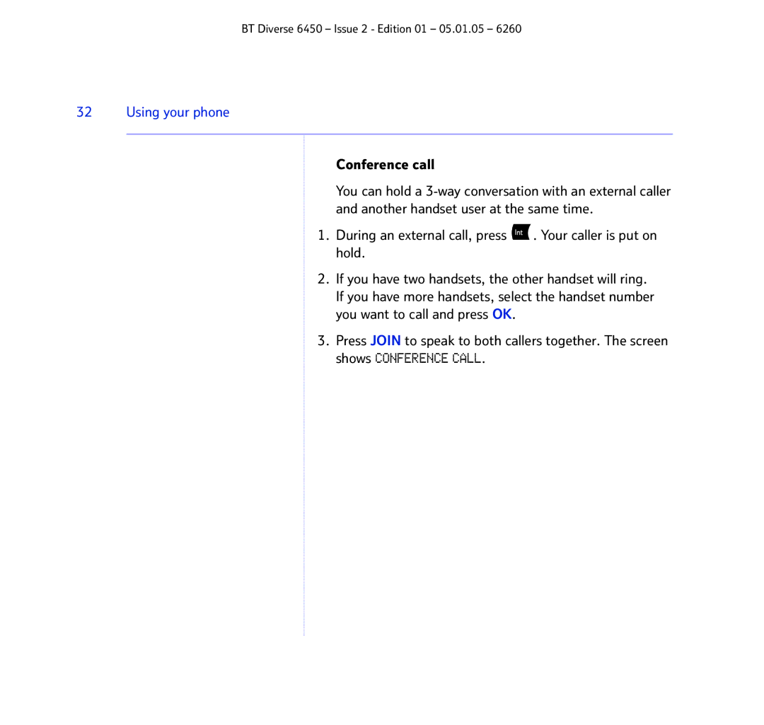 BT Diverse 6450 manual Using your phone 