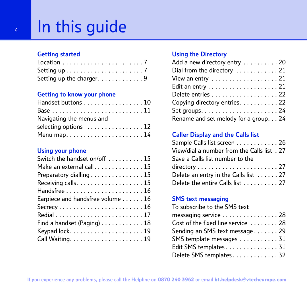 BT FREESTYLE 7150 manual This guide, To subscribe to the SMS text 