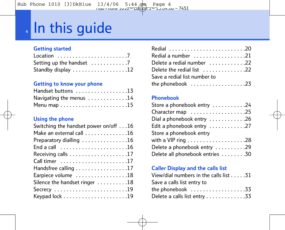 BT Hub Phone 1010 manual This guide 