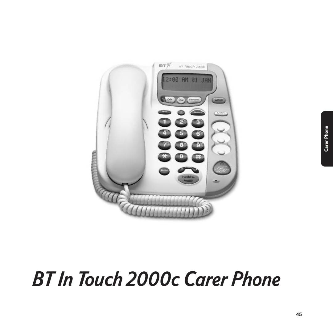 BT manual BT In Touch 2000c Carer Phone 