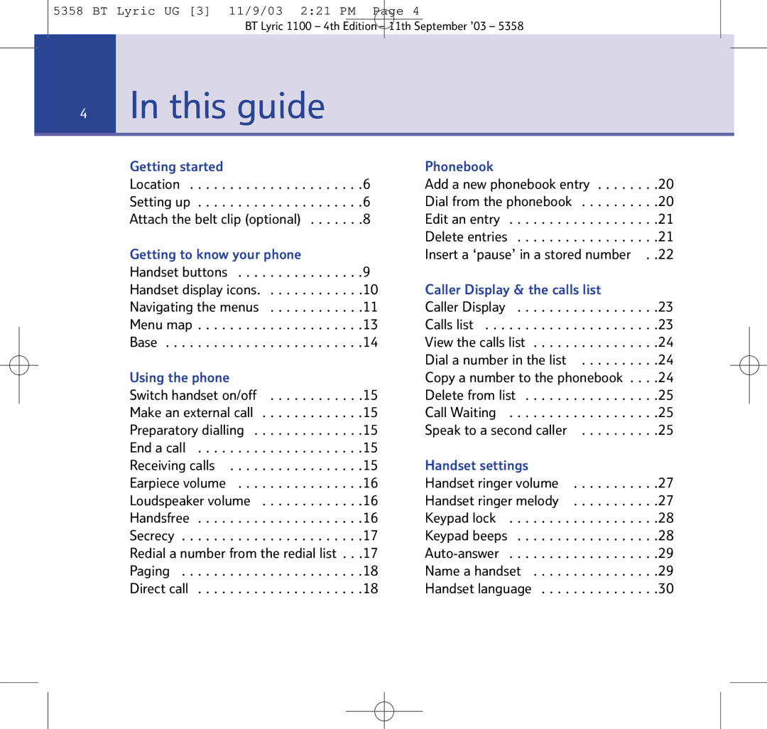 BT BT Lyric 1100, LYRIC 1100, LYRIC 1100 TWIN manual This guide, Paging Direct call, Edit an entry Delete entries 