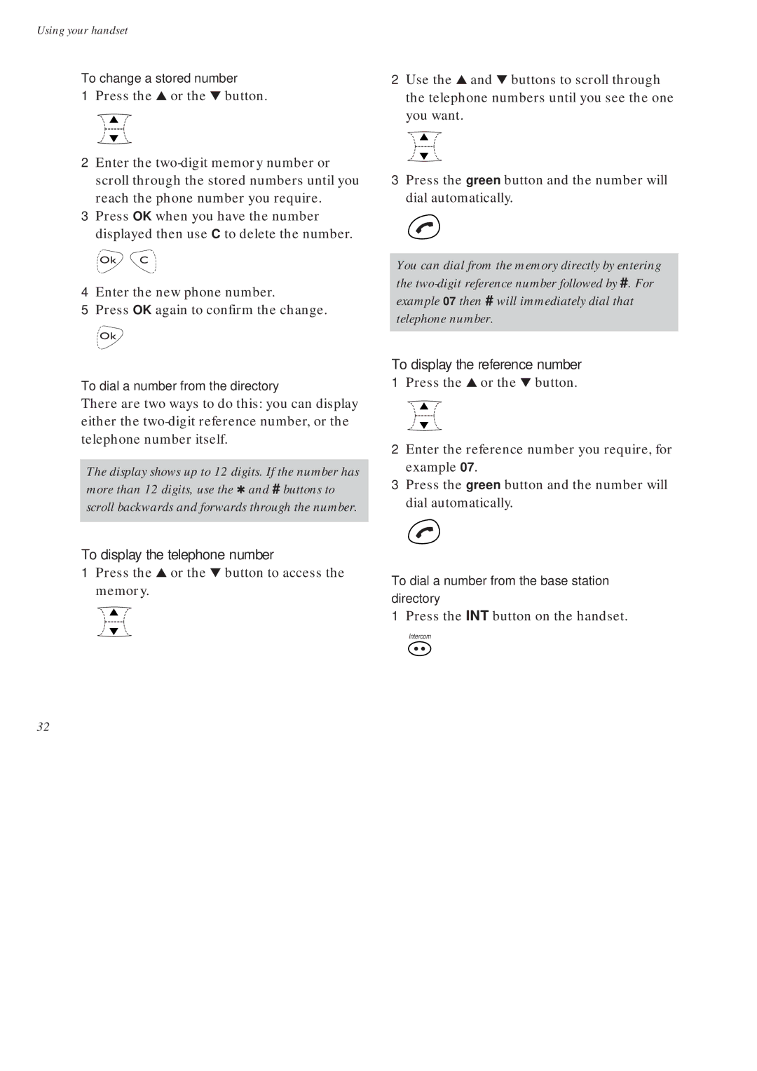 BT On-Air DECTf@x Plus F@x machine and digital telephone system manual To display the telephone number 