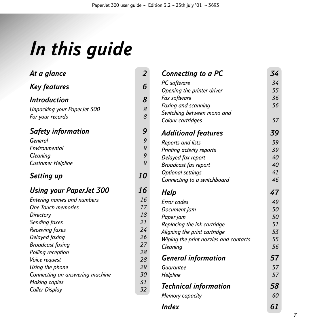 BT PaperJet 300, PC Scanner, Fax manual This guide, Introduction 