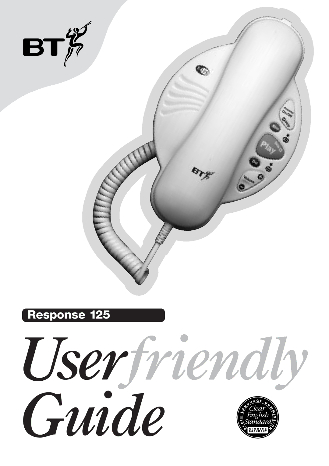 BT 125, Response Phone manual Userfriendly Guide 