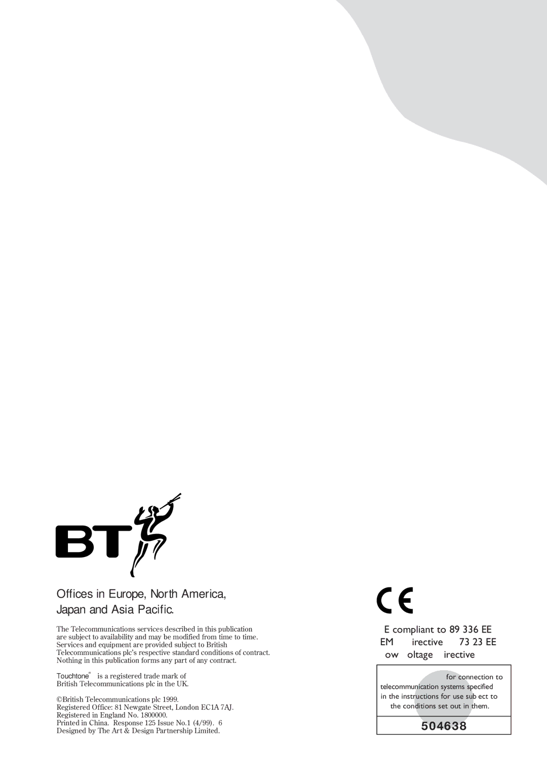 BT Response Phone, 125 manual 46 3 