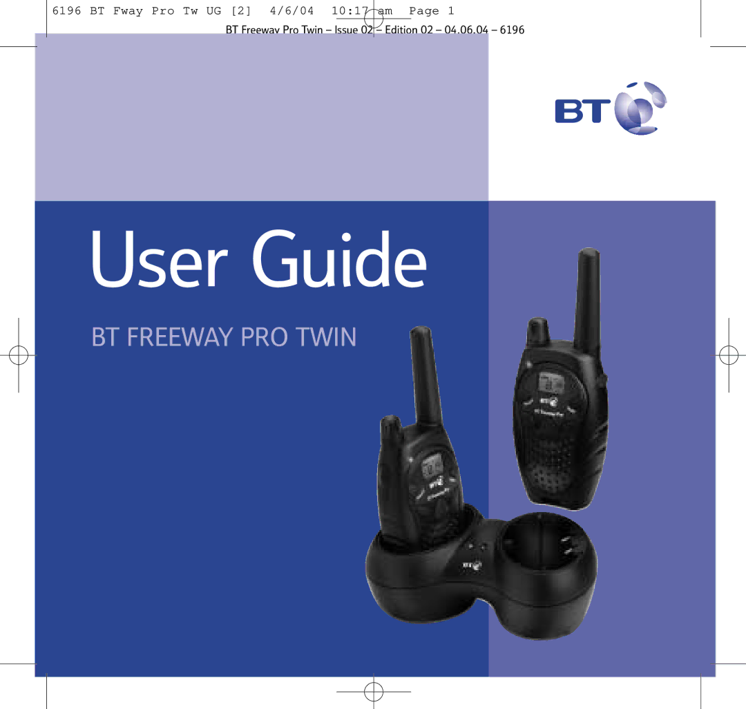 BT Twin Radio manual User Guide 