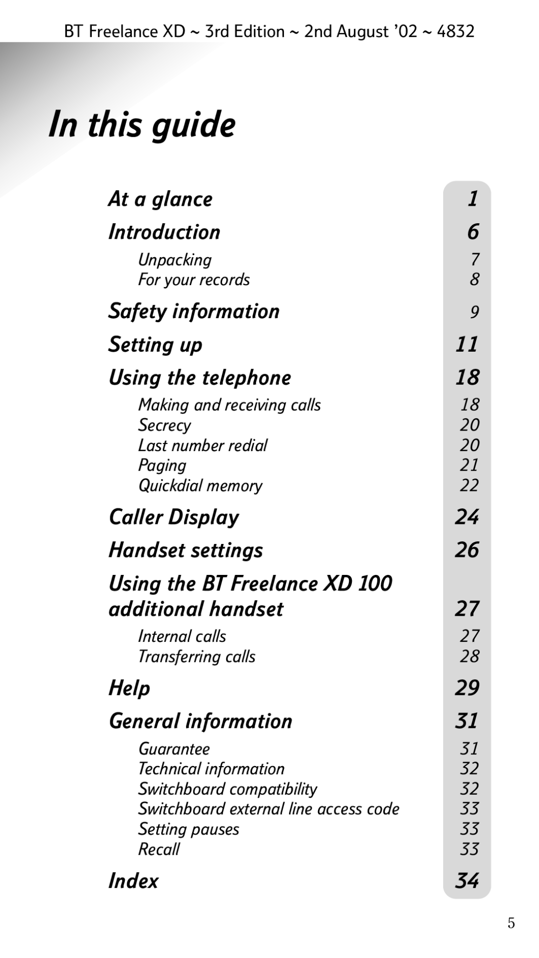 BT Twin manual This guide, Help General information 