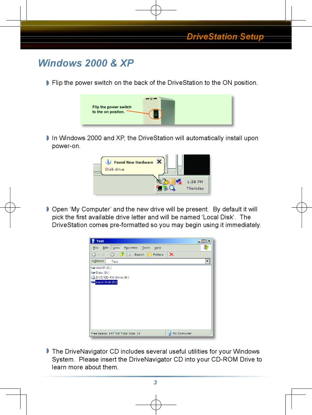 Buffalo Technology HD-HBU2 setup guide Windows 2000 & XP 