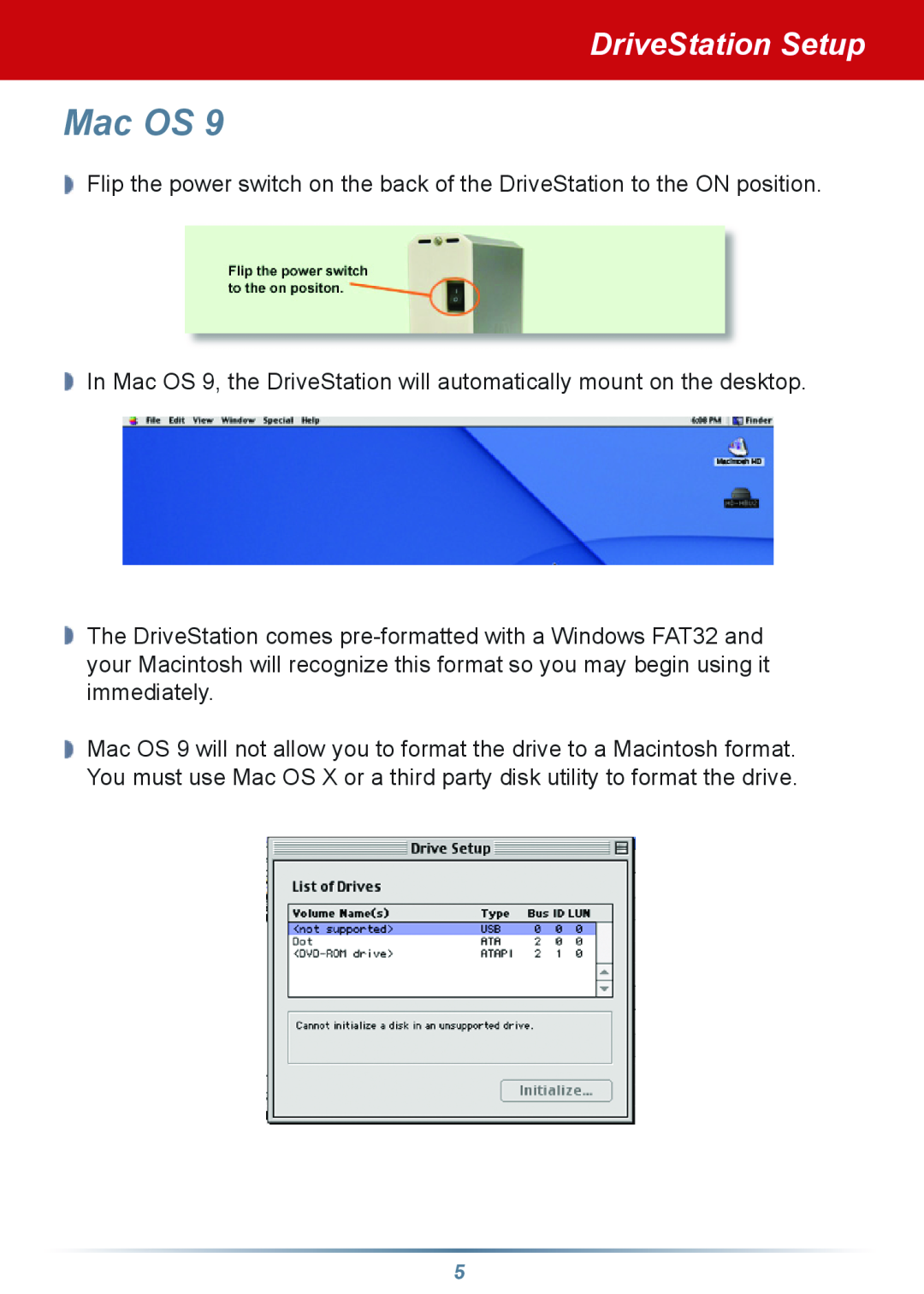 Buffalo Technology HD-HBXXXU2 setup guide Mac OS, DriveStation Setup 