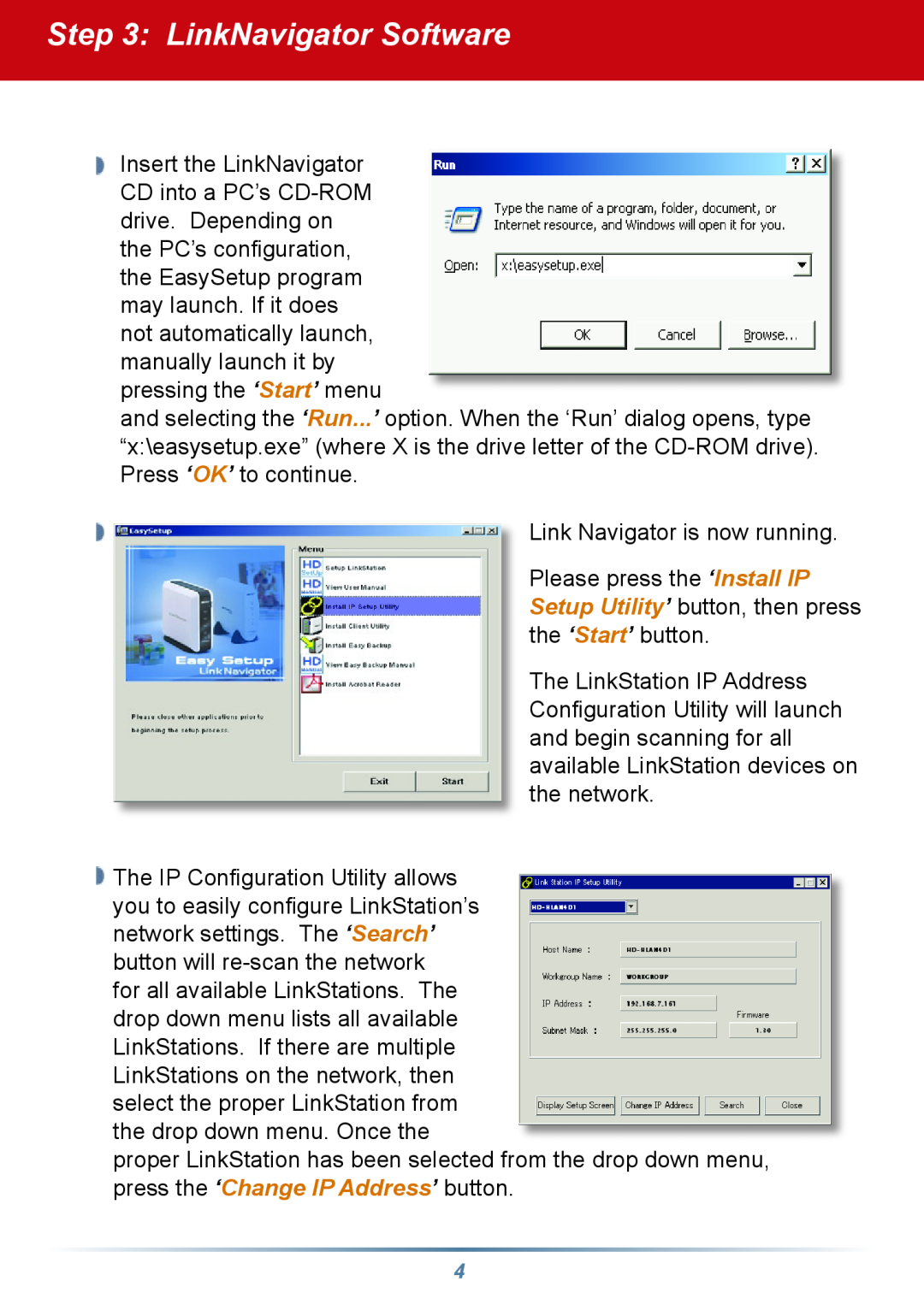 Buffalo Technology HD-HLAN setup guide LinkNavigator Software 