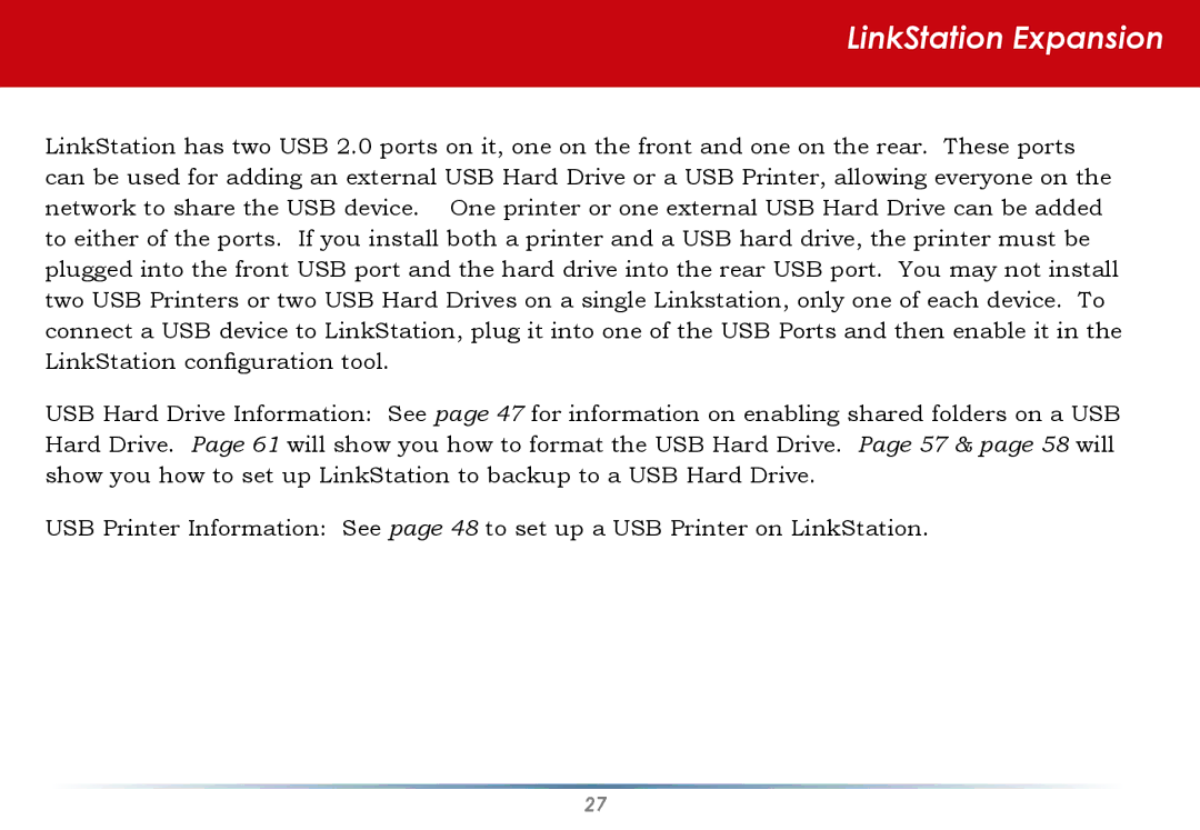 Buffalo Technology HD-HLAN user manual LinkStation Expansion 