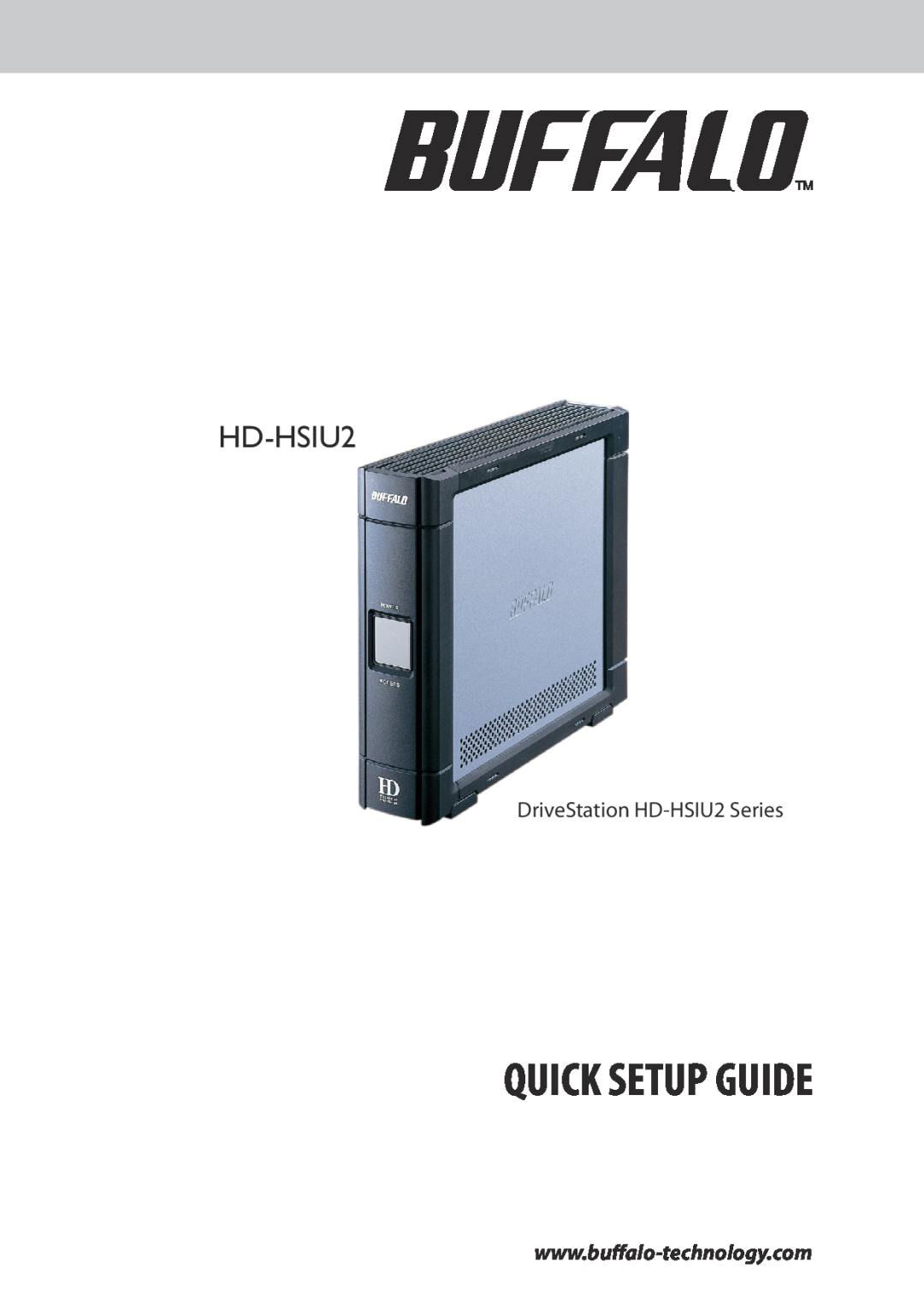 Buffalo Technology HD-HSIU2 setup guide Quick Setup Guide 